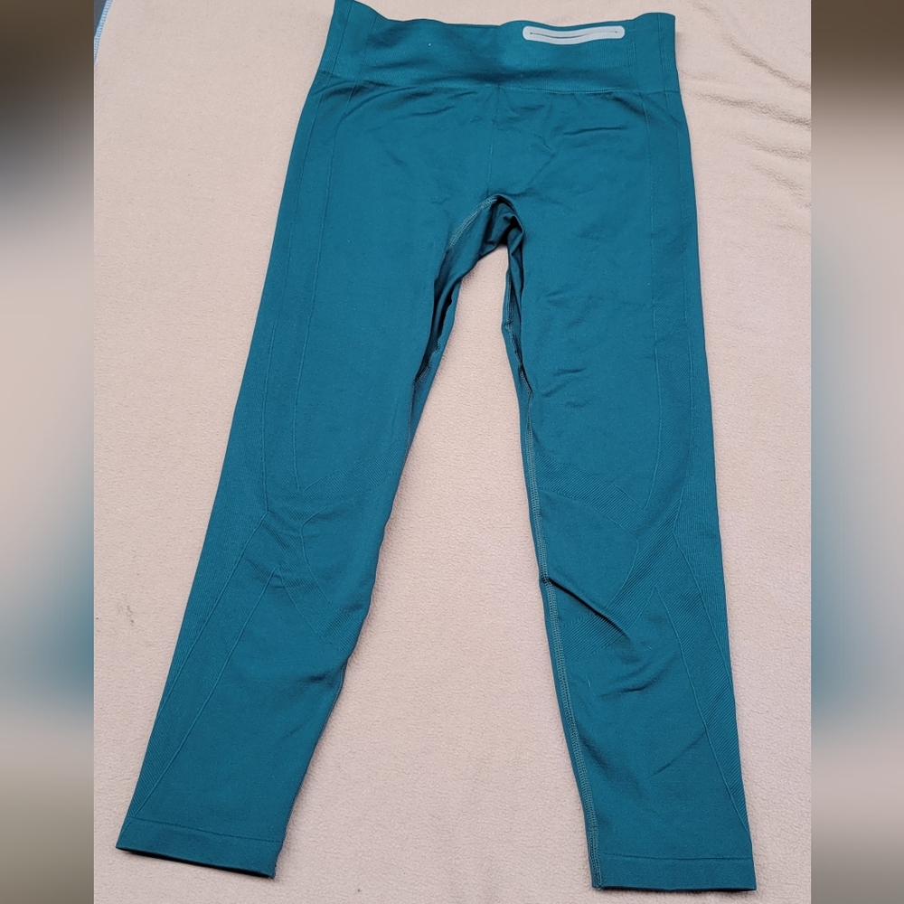 Under Armour HeatGear Compression Leggings Women's Size S Teal Green